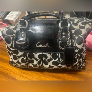 Coach Ashley 2012 Black & Gray Satchel